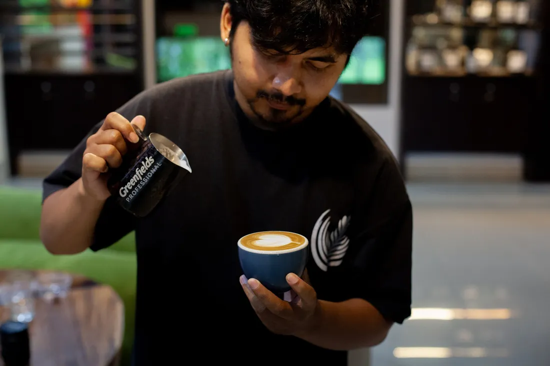 Barista training at Blacksmith Coffee Roastery