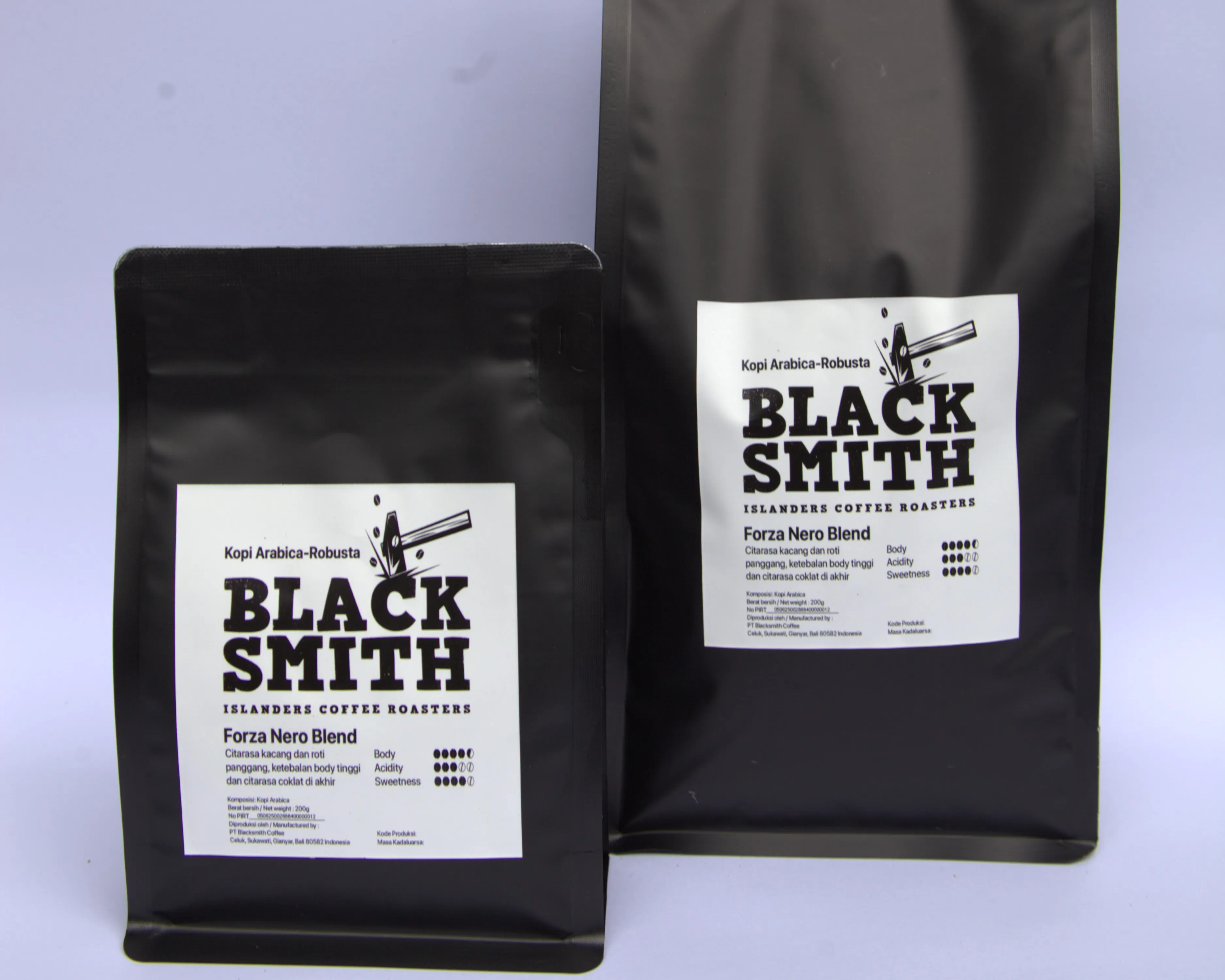 Blacksmith Forza Nero Blend in retail and wholesale packages