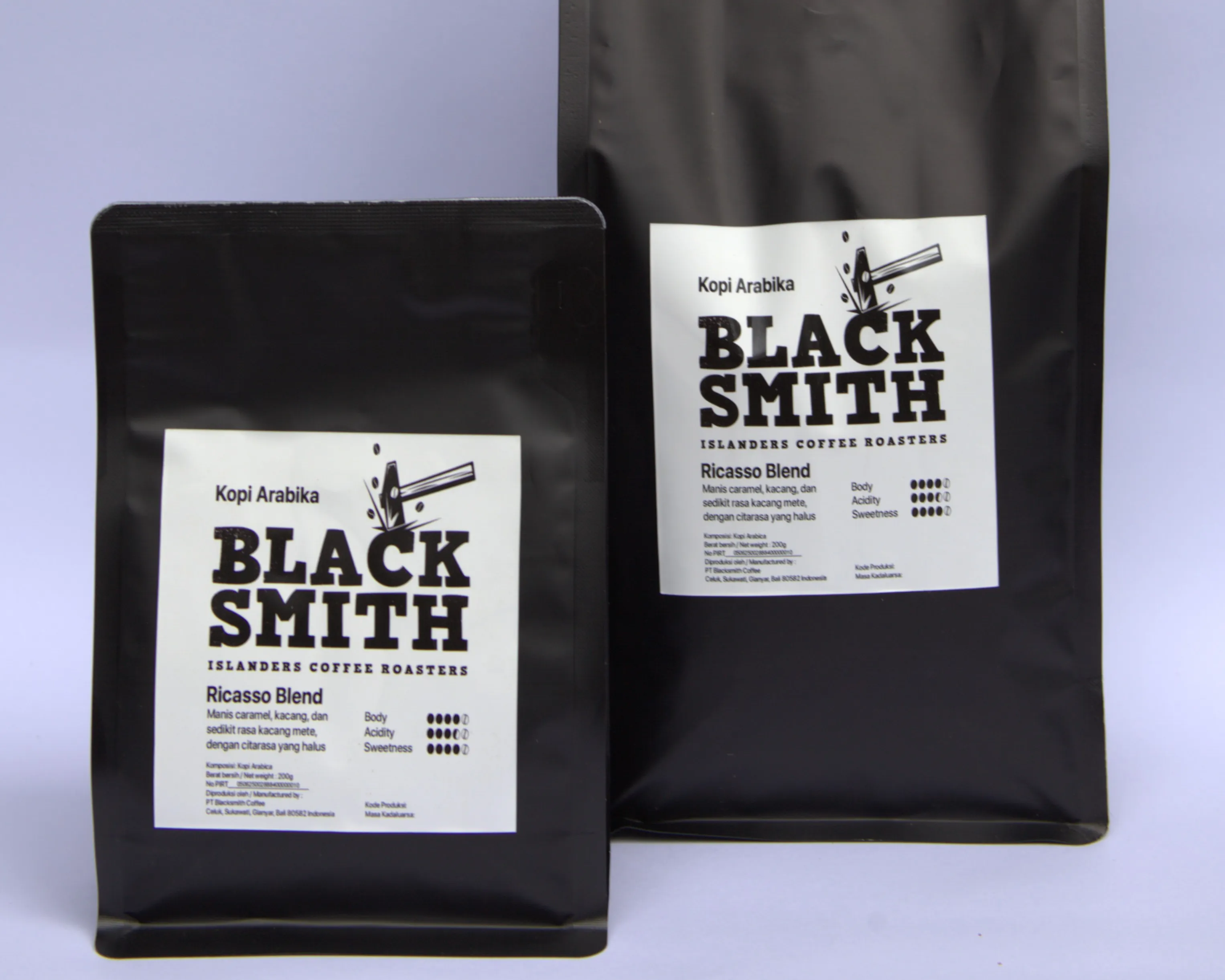 Blacksmith Ricasso Blend in retail and wholesale packages