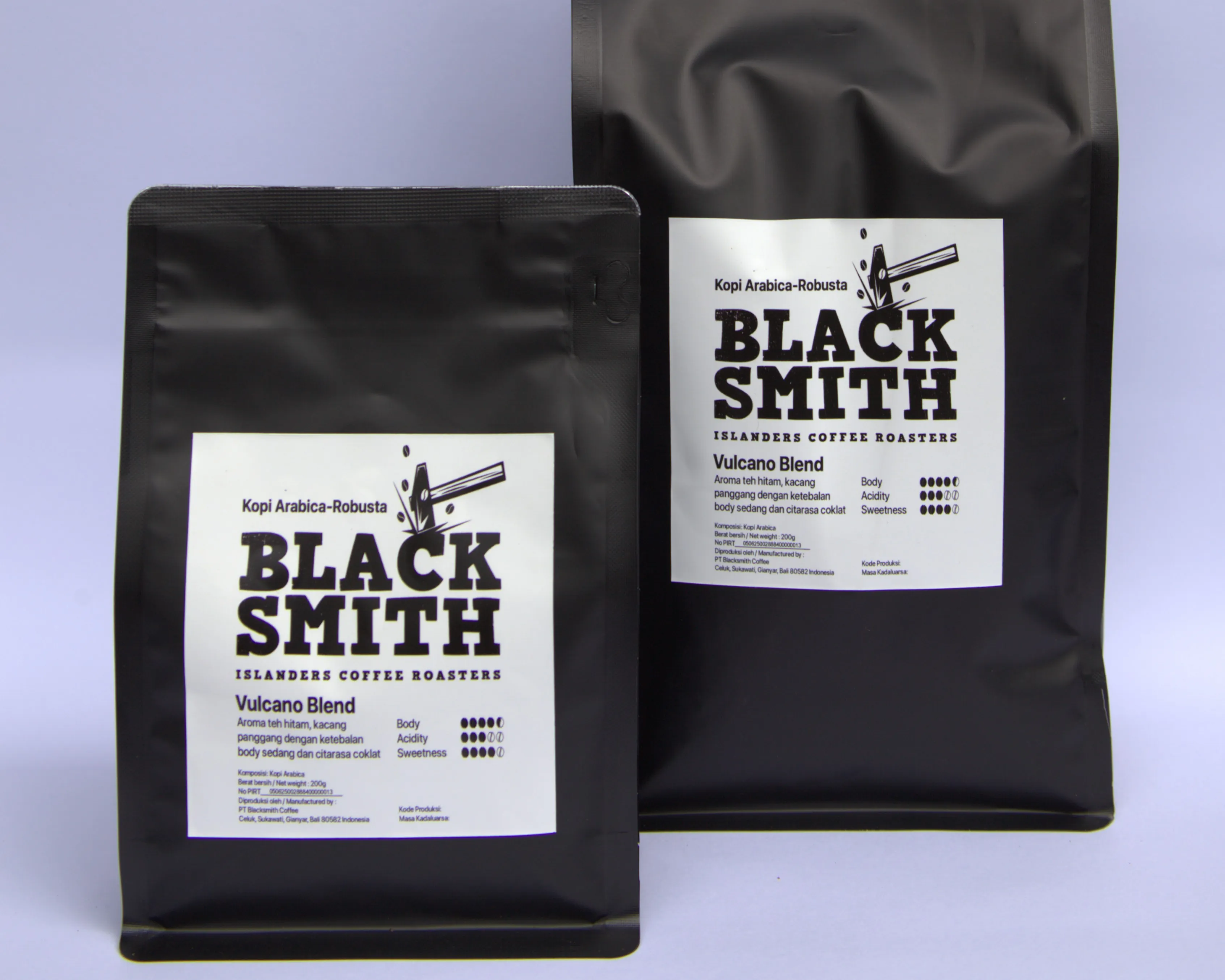 Blacksmith Vulcano Blend in retail and wholesale packages